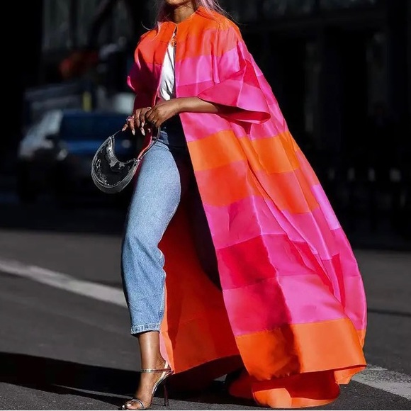 Lena Vie Picasso Duster In Sherbet - Picture 4 of 12